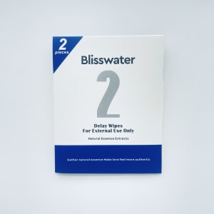 Blisswater 2 Delay Wipes for Men‘s Much Better Time,Only for External,2 pieces